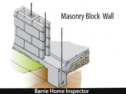Masonry Block Wall Construction - Barrie Home Inspector