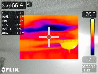 Ceiling Water Leak Found with Thermal Imaging