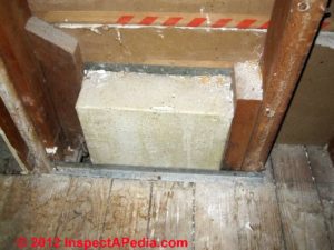 Asbestos Insulation on Heat Duct found by Barrie Home Inspections Asbestos Insulation on Heat Duct found by Barrie Home Inspections