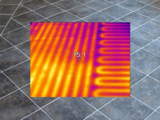 Bathroom Heated Floor tested by Barrie Home Inspections