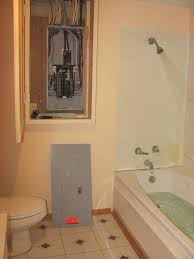 Electrical Panel in Bathroom