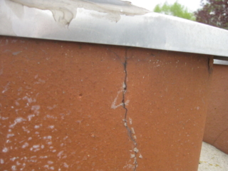 Chimney Clay Flue Liner Requires Replacement found by WETT Certified Inspections Barrie