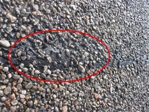 Air Pocket in Built up Modified Roof found by Barrie Home Inspections