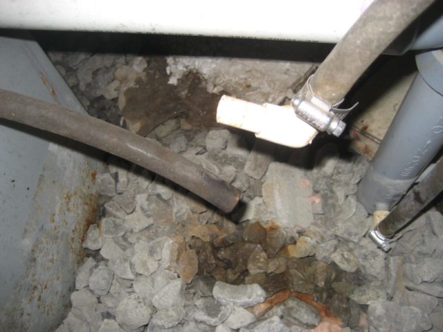 Disconnected Condensate Drain found by Barrie Home Inspections