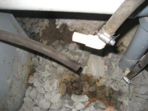 Disconnected Condensate Drain found by Barrie Home Inspections Disconnected Condensate Drain found by Barrie Home Inspections