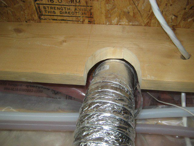 Floor Joist Damaged by Notching Found by Barrie Home Inspections