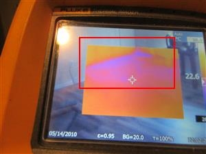 Water Under Laminate Flooring found by Barrie Home Inspections