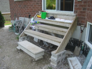 Unsafe Steps at Patio Door