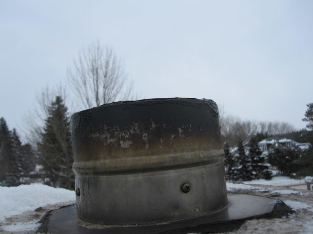 Chimney Missing Cap found by Barrie Home Inspections