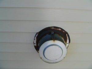 Direct Vent Chimney will Melt Siding found by Barrie Home Inspections Direct Vent Chimney will Melt Siding found by Barrie Home Inspections