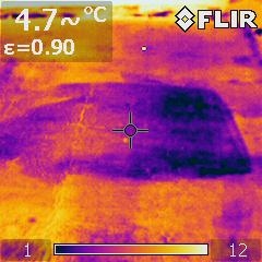 Flat Roof Water Leak found by Barrie Home Inspections