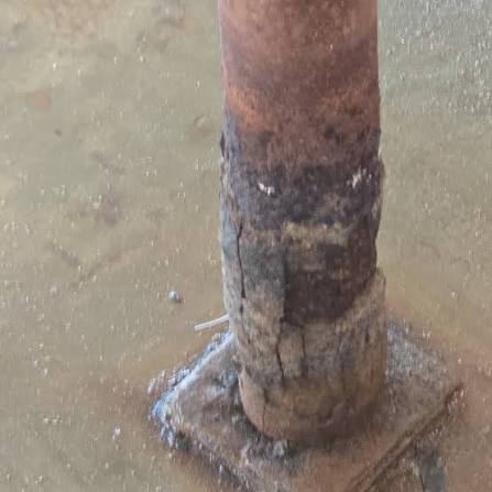 Rusted Steel Support Post Rusted Steel Support Post